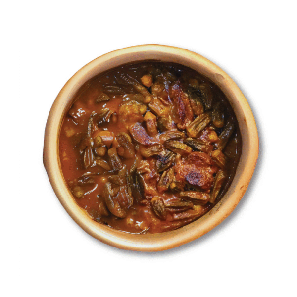 طاجن بامية باللحم